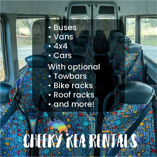 Cheeky Kea Rental options