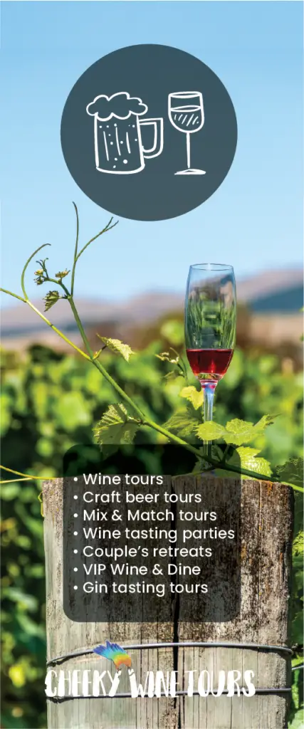 Cheeky Wine tours options available