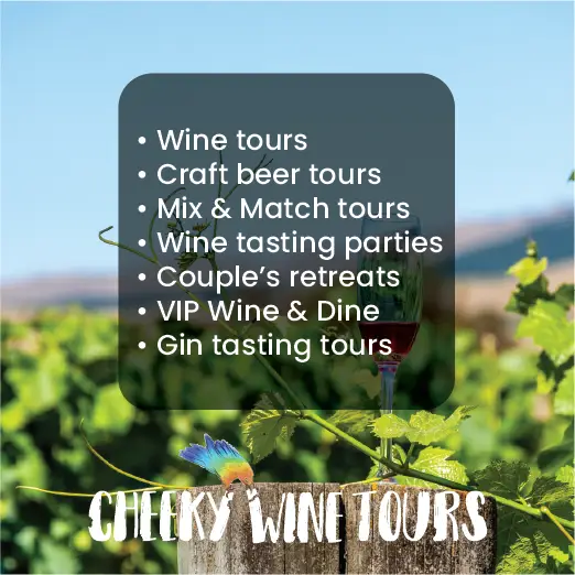 Cheeky Wine Tour available options